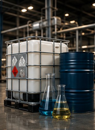 IBC tanks, chemical drums and laboratory glassware